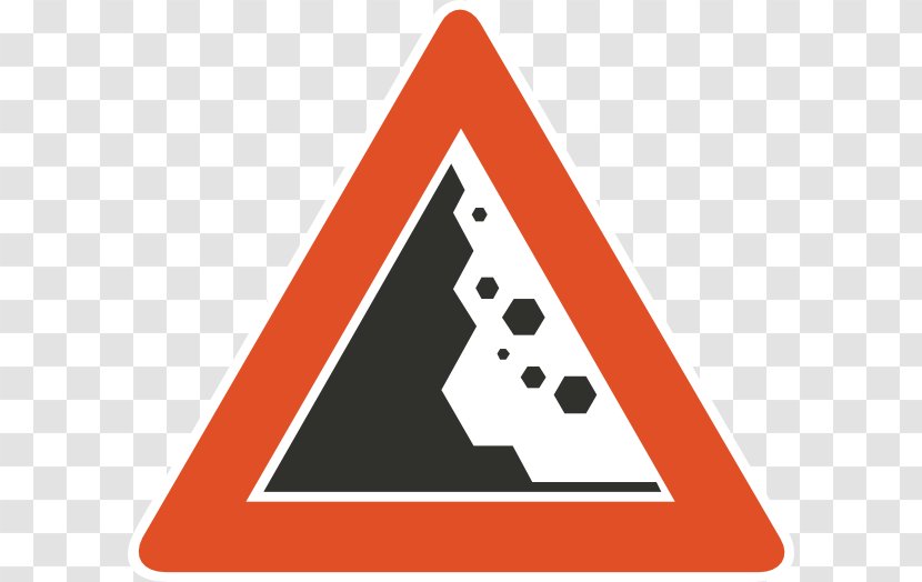 Traffic Sign Road Warning - Symbol - Falling Transparent PNG