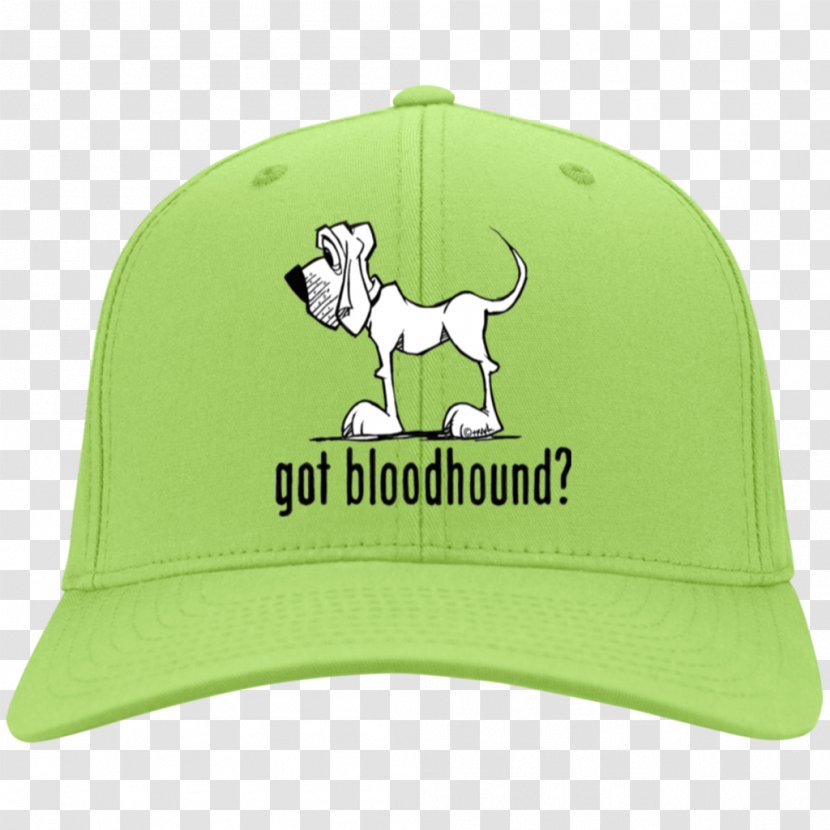 T-shirt Bloodhound Crew Neck Baseball Cap Neckline - Yellow Transparent PNG