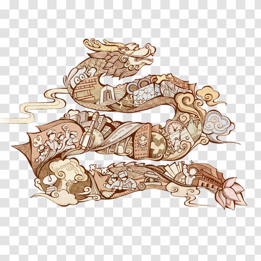 Chinese Dragon Cuisine - Boat Festival Transparent PNG