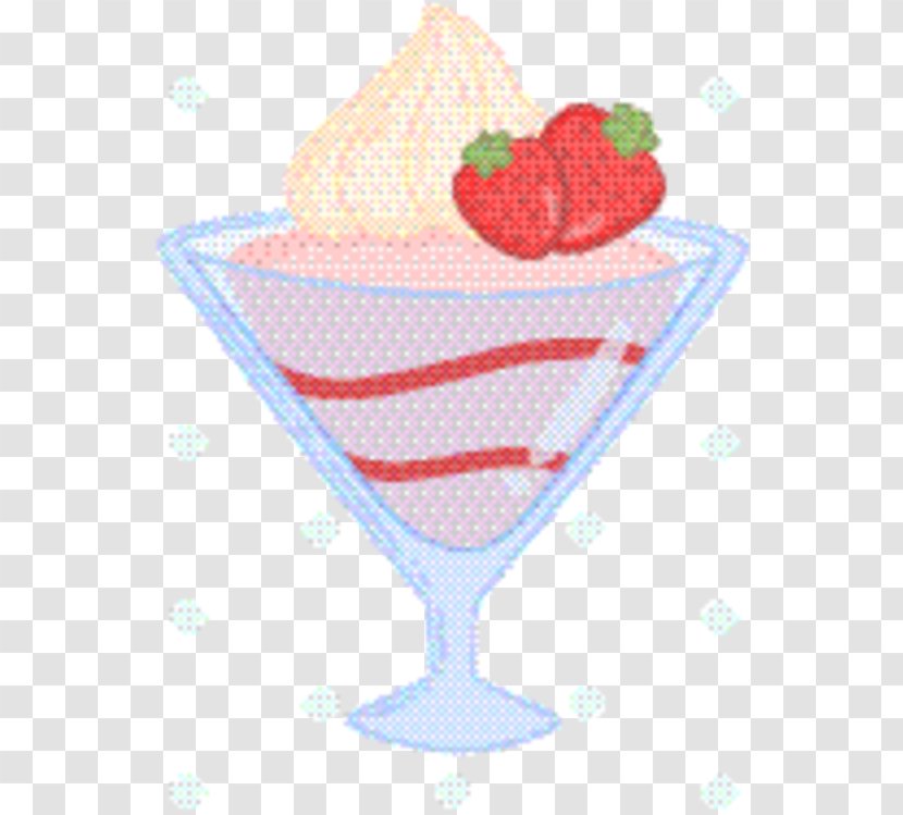 Frozen Food Cartoon - Strawberry - Ice Cream Cuisine Transparent PNG