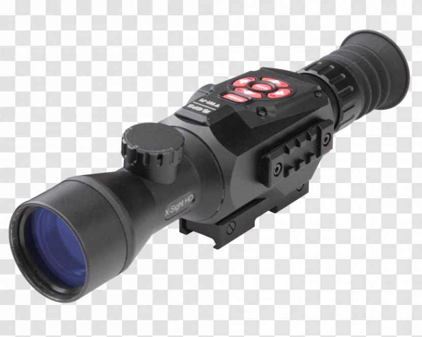 Telescopic Sight American Technologies Network Corporation Night Vision Device High-definition Television Video - Tree - Sights Transparent PNG