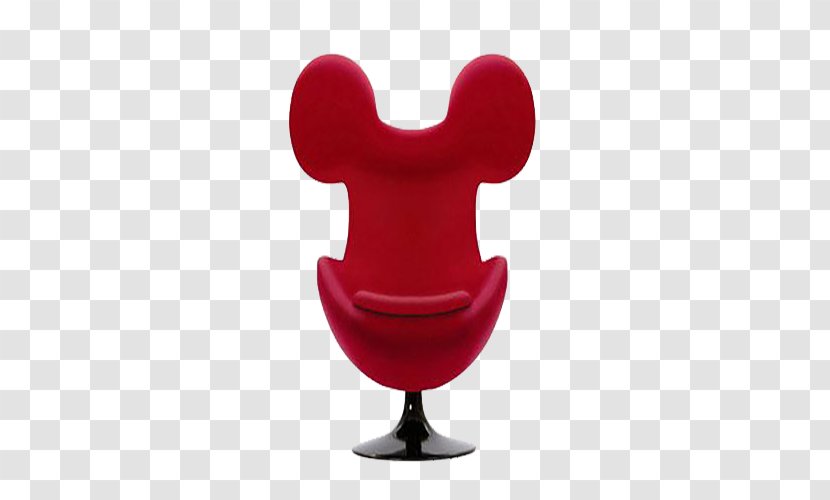 Mickey Mouse Chair Couch Furniture Fauteuil - Steamboat Willie - Red Sofa Transparent PNG