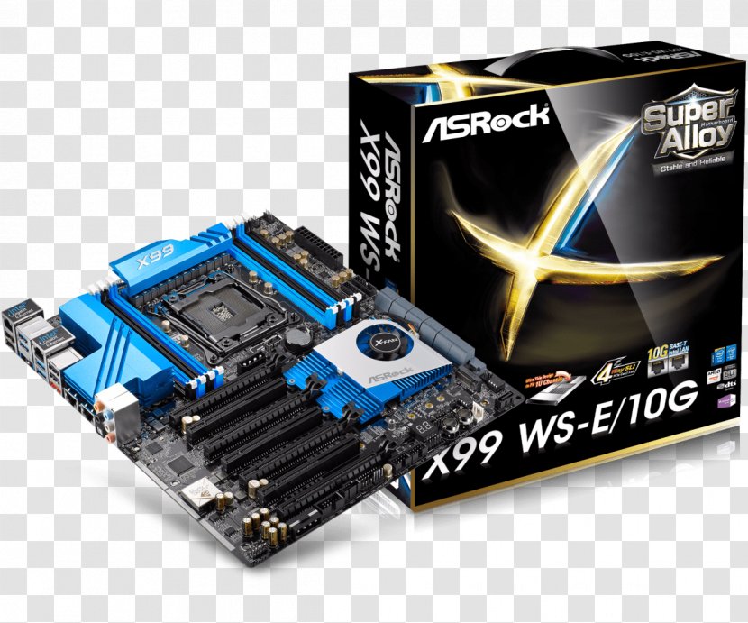 ASRock X99 Extreme11 LGA 2011-v3 Intel SATA 6Gb/s USB 3.0 Extended ATX Motherboard - Computer Component Transparent PNG