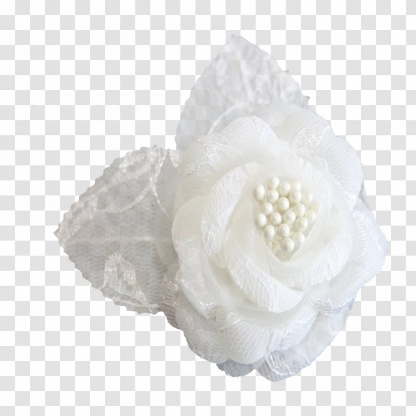 Rose Cut Flowers Textile - Hair Accessory - White Transparent PNG