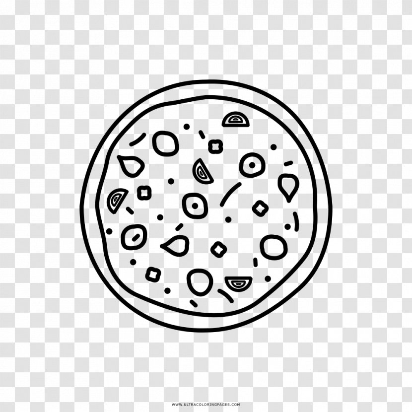 Pizza Italian Cuisine Drawing Coloring Book Line Art - Einfach Und Frei - Posters Transparent PNG