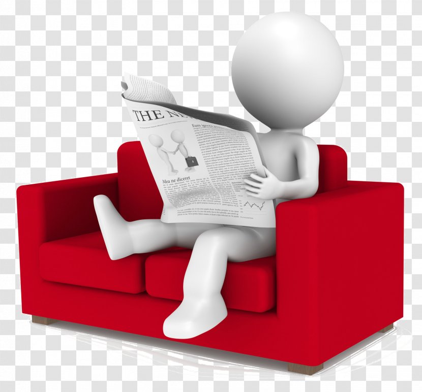 Stock Photography Newspaper - 3d Computer Graphics - Old Couch Transparent PNG