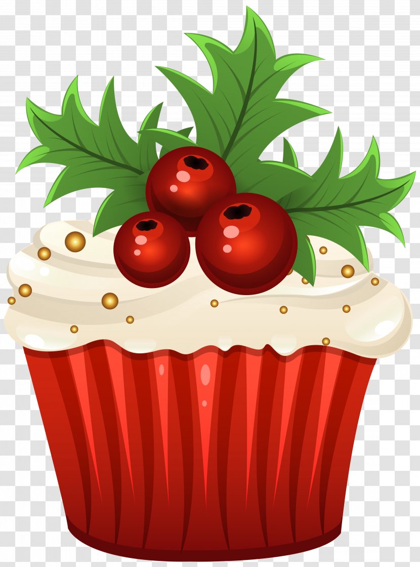 Muffin Cupcake Christmas Cake Clip Art - Image Transparent PNG