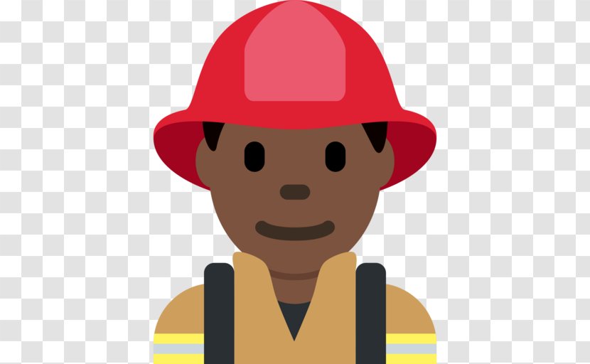 Emoji Firefighter Fire Department Emoticon Organization - Emergency Telephone Number Transparent PNG