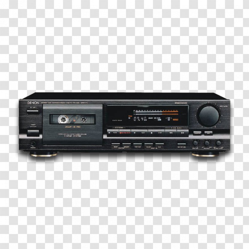 Cassette Deck Denon Compact Tape Recorder Electronics - Radio Receiver - Audio Transparent PNG
