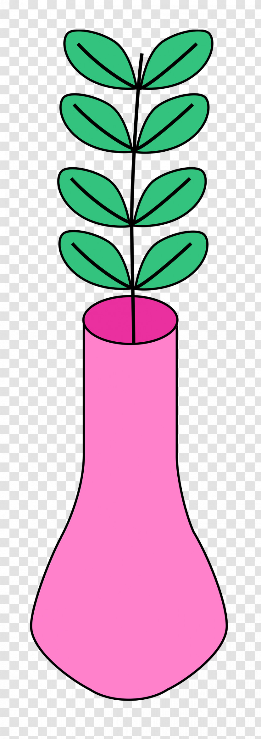 Leaf Plant Stem Line Tree Magenta Telekom Transparent PNG