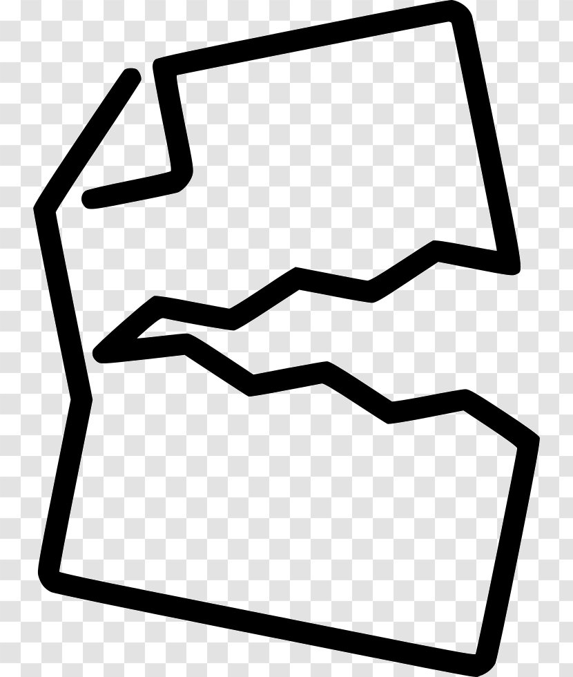 Paper Clip Art - Rectangle - Black And White Transparent PNG
