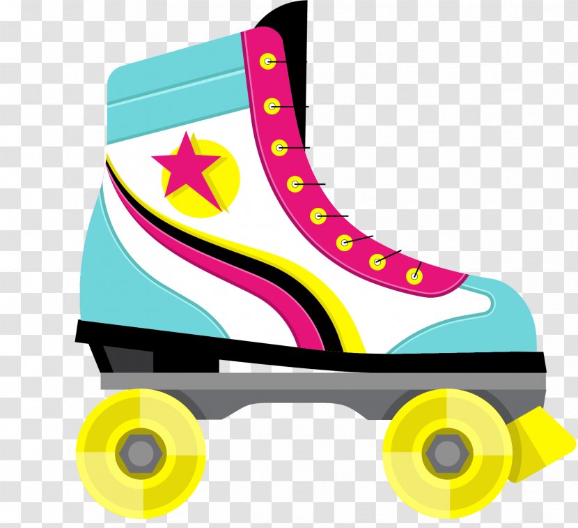 Roller Skates Skateboarding Skating Euclidean Vector - Painted Transparent PNG