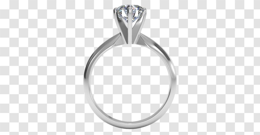 Diamond Wedding Ring Engagement Carat - Solitaire Transparent PNG