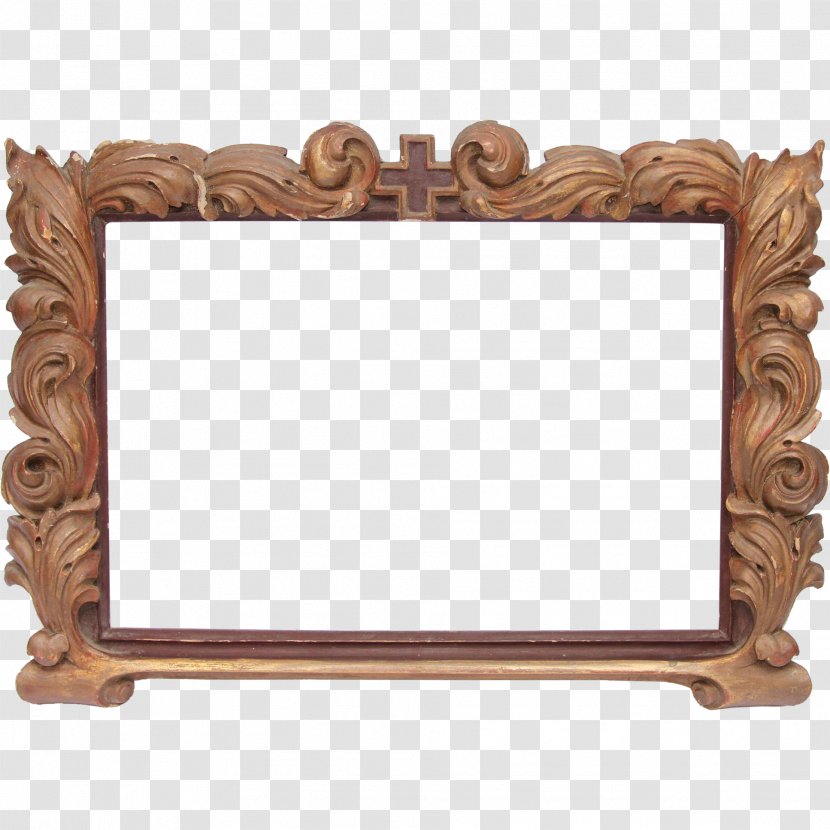 Picture Frames Wood Carving Furniture Antique - Wooden Frame Transparent PNG