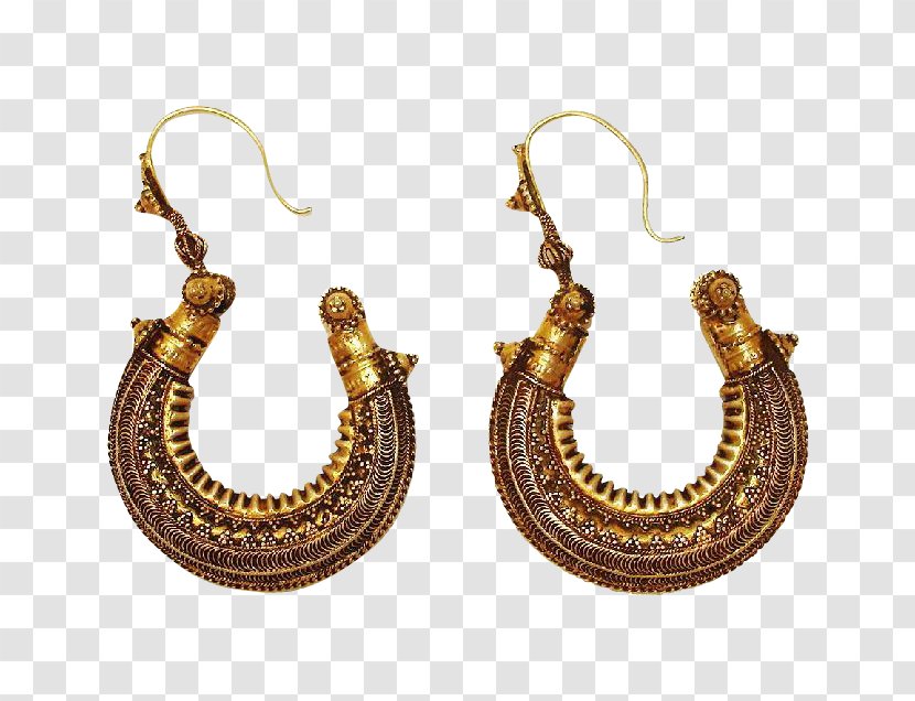 Gold Hoops Earrings Jewellery Kreole - Store Transparent PNG