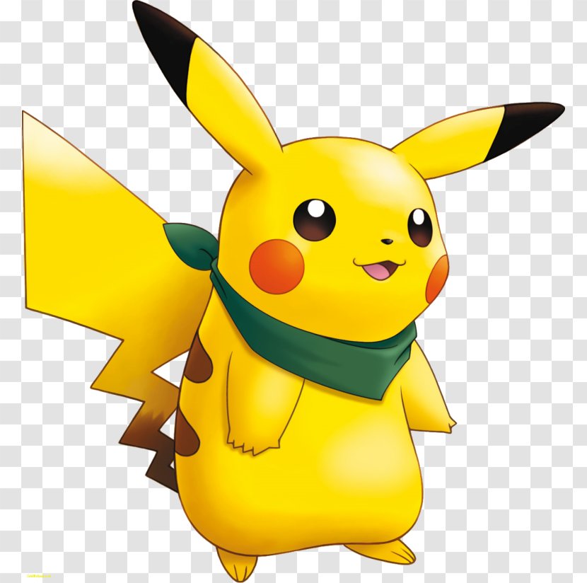Pikachu Ash Ketchum Pokémon Mystery Dungeon: Explorers Of Darkness/Time Yellow Blue Rescue Team And Red - Rabits Hares Transparent PNG