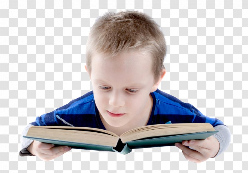 Reading Book Student Child - Boy Reads A Transparent PNG