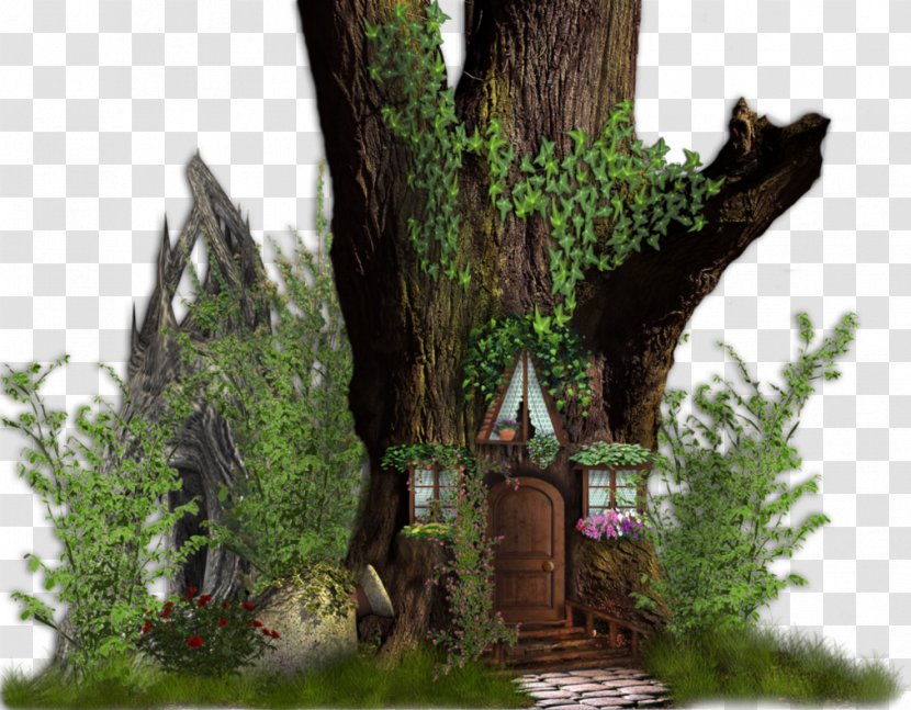 Tree House Desktop Wallpaper - Fairy Tale Transparent PNG