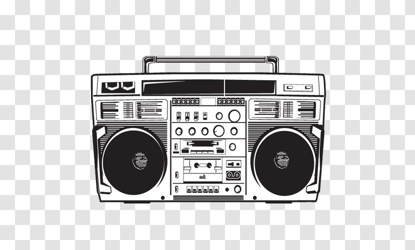 Boombox Drawing Stereophonic Sound Transparent PNG