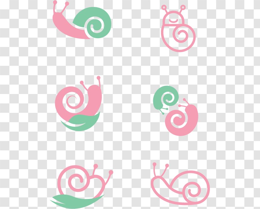 Logo Royalty-free - Textile - Pink Snail Design Vector Material Transparent PNG