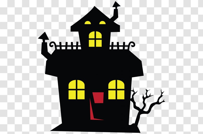 Haunted House YouTube Clip Art - Yellow - Youtube Transparent PNG
