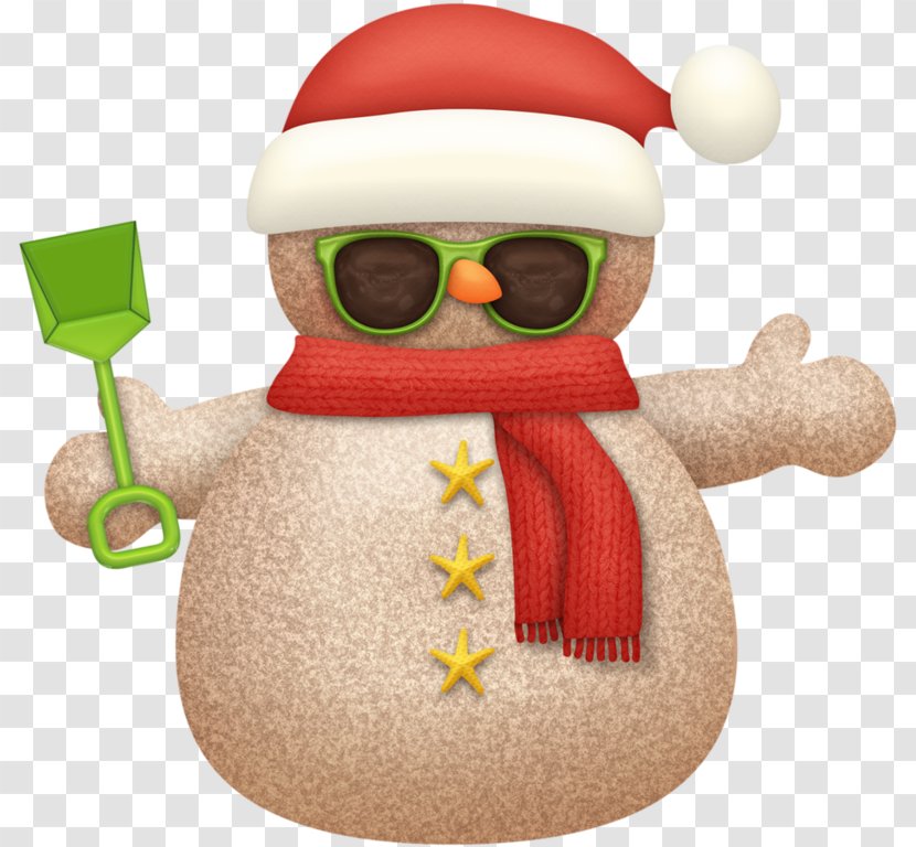 Beach Snowman Clip Art - Cute Transparent PNG