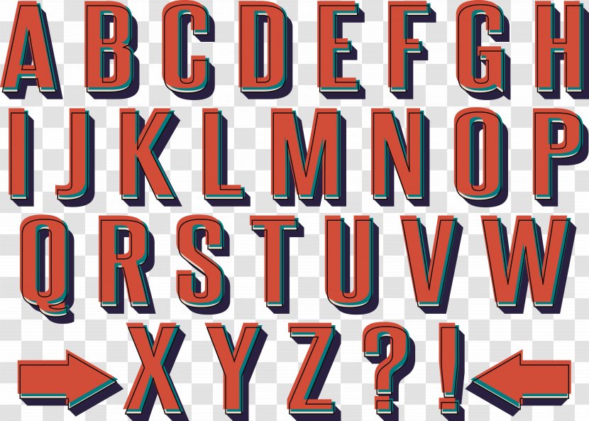 Letter English Alphabet Clip Art - Brand - Red Letters Transparent PNG