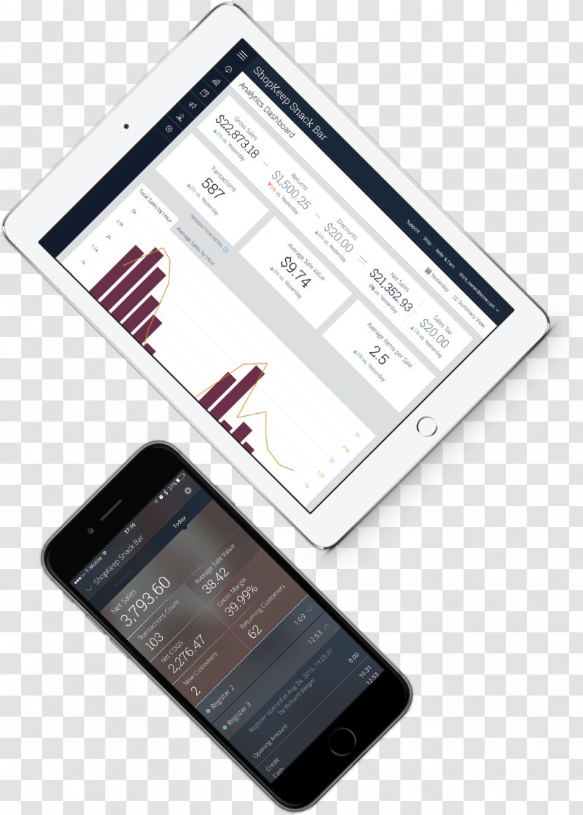 Smartphone ShopKeep Point Of Sale Business Payment - Computer Hardware Transparent PNG