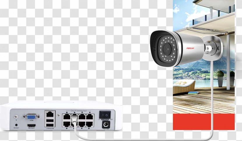 Video Cameras IP Camera Power Over Ethernet Closed-circuit Television Foscam - Bewakingscamera - 24 Fast Cam Recorder Transparent PNG