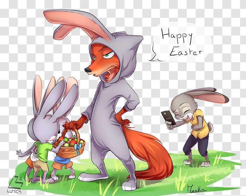 Lt. Judy Hopps Nick Wilde Chief Bogo Humour Drawing - Shipping - Lagopus Transparent PNG