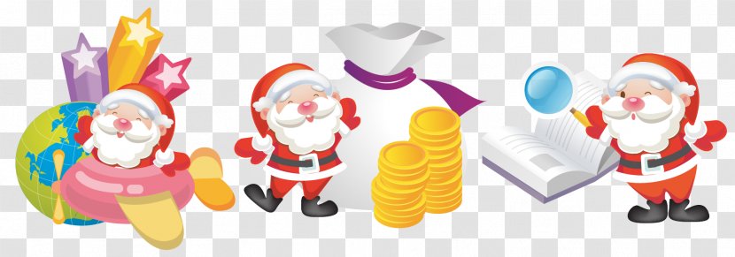 Santa Claus Toy Christmas Ornament Snowflake - Sends Presents Transparent PNG