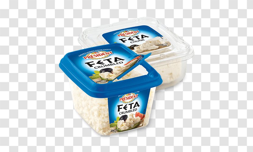 Goat Cheese Crumble Feta Cream - President Transparent PNG