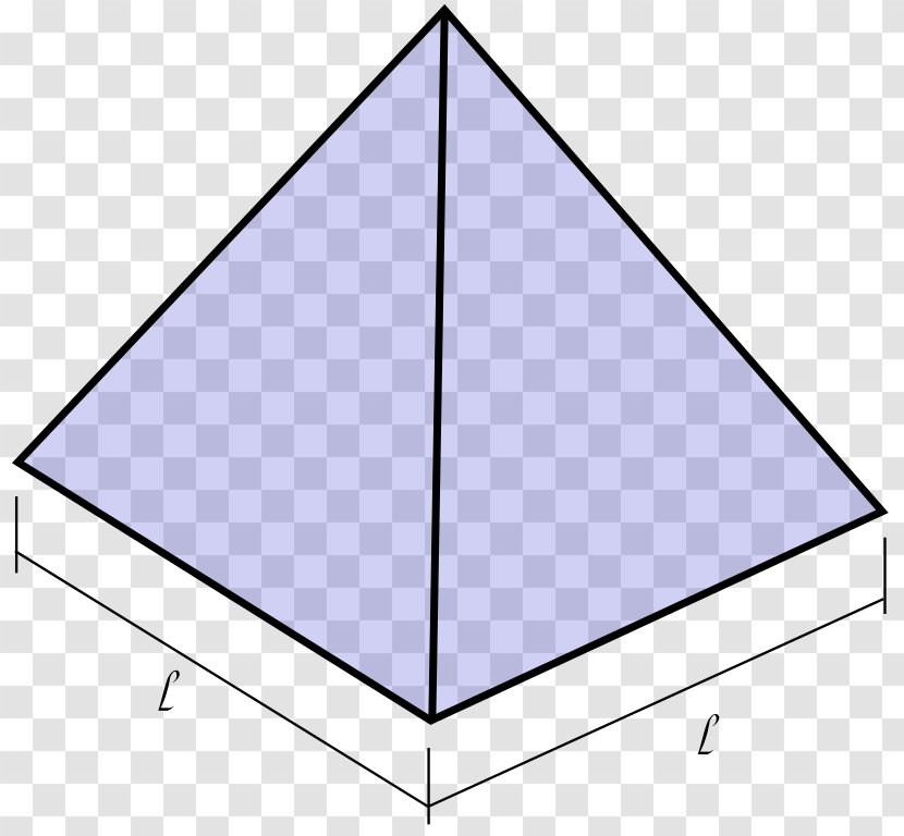 Pyramid Triangle Prism Area Geometry Transparent PNG