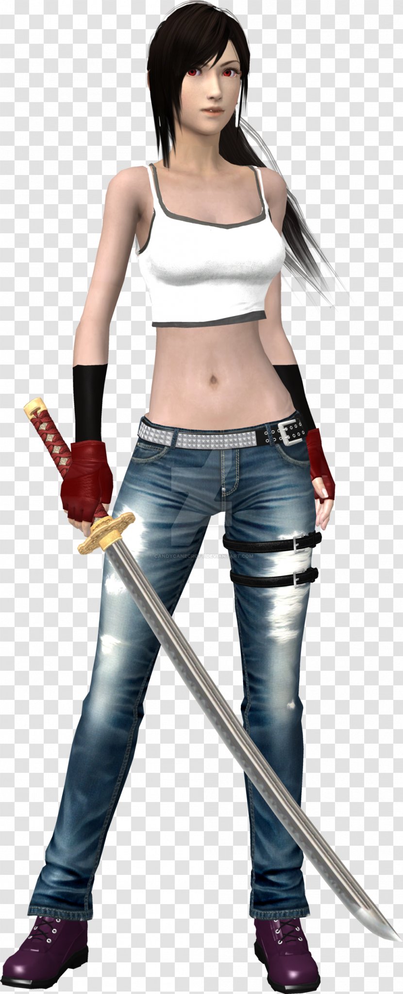 Tifa Lockhart Final Fantasy VII: Advent Children Character Female - Brown Hair - Shoulder Transparent PNG