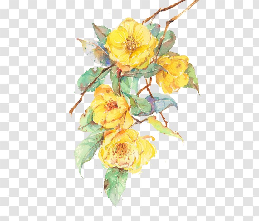 Flower Yellow Computer File - Floristry - Flowers Transparent PNG