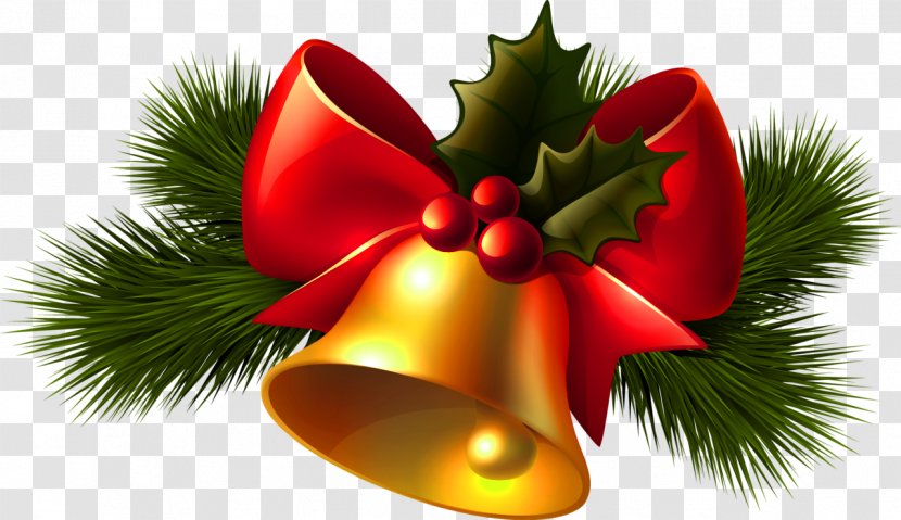 Christmas Jingle Bell Clip Art - Transparent Golden Clipart Transparent PNG