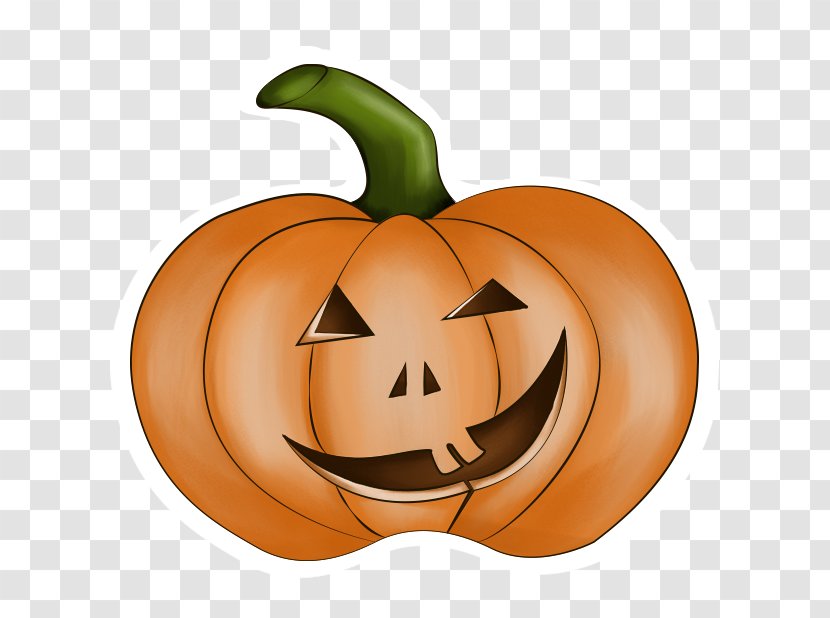 Jack-o'-lantern Pumpkin Halloween Calabaza Gourd - Watercolor - Demon Transparent PNG