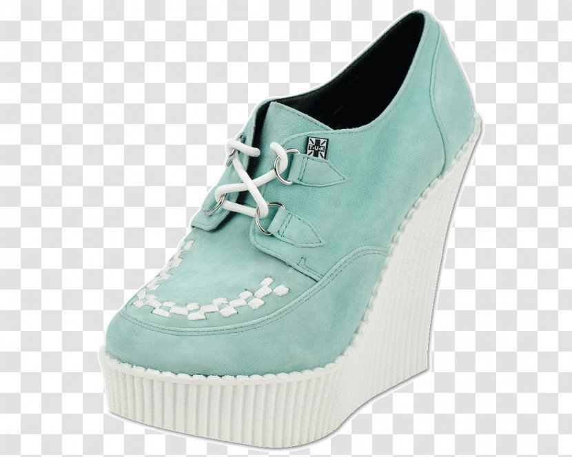 Sneakers T.U.K. Wedge Brothel Creeper Suede - Court Shoe - Creepers Transparent PNG