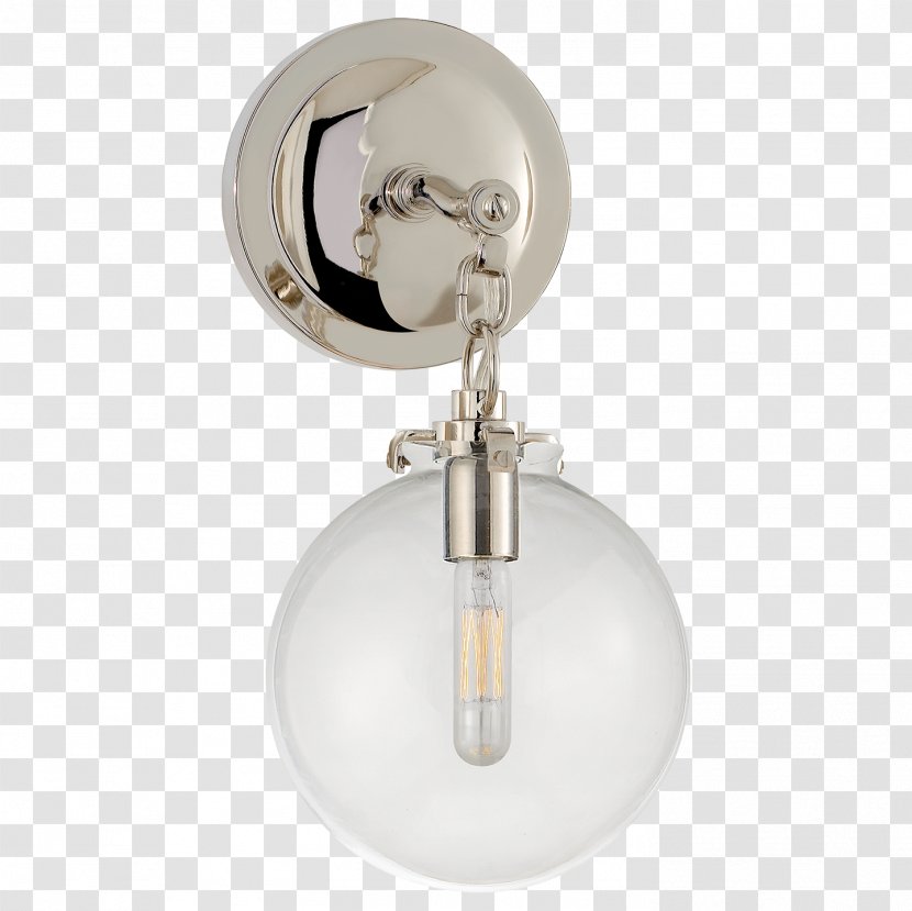 Light Fixture Sconce Lighting Glass - Silver - Circa Transparent PNG