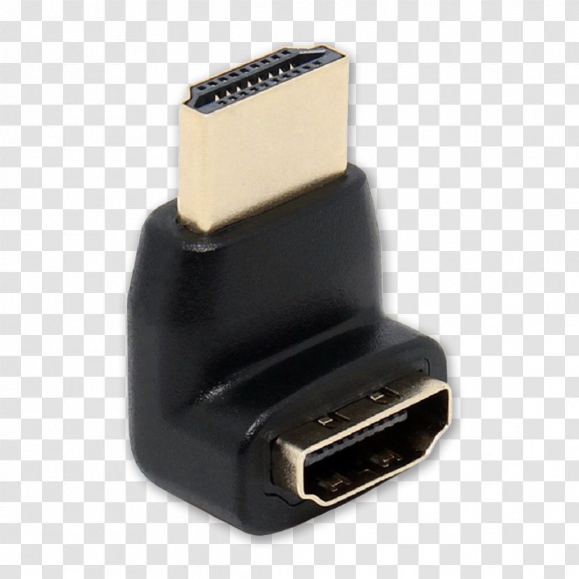 HDMI Right Angle Degree Adapter Transparent PNG