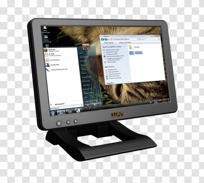 Computer Monitors Touchscreen Liquid-crystal Display Output Device VGA Connector - Hdmi - USB Transparent PNG