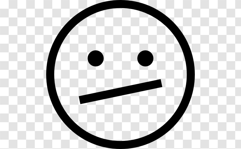 Emoticon Smiley Sadness Clip Art - Black And White Transparent PNG