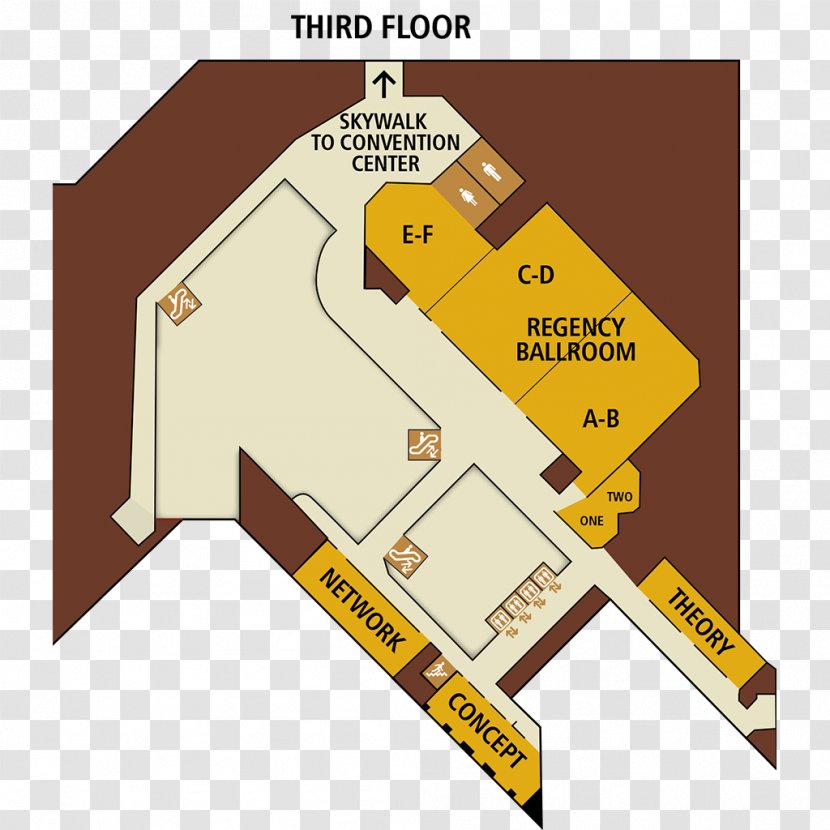 Brand Floor Plan Line Angle - Yellow Transparent PNG