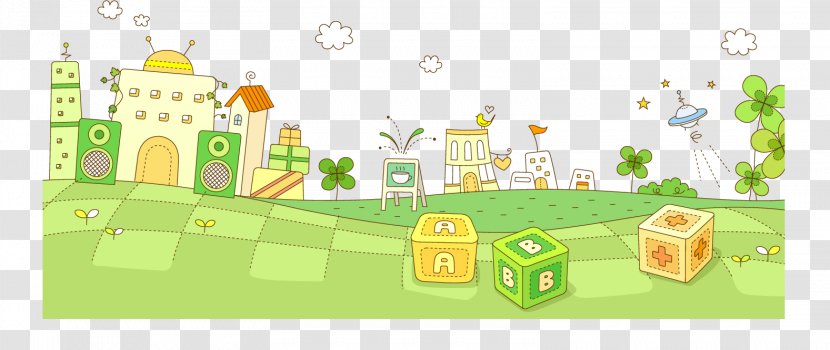 Download Cartoon Illustration - Play - Creative Park Vector Elements Transparent PNG