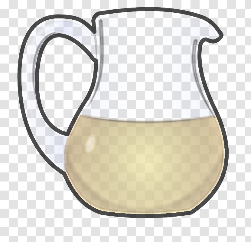 Serveware Drinkware Pitcher Jug Tableware - Glass Beige Transparent PNG