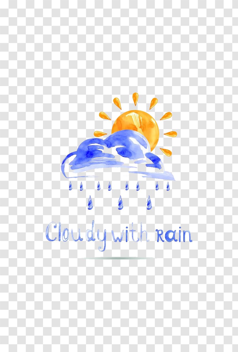 Cartoon Heavy Rain - Weather - Cloud Transparent PNG