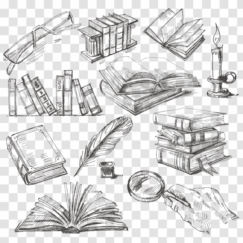 Book Drawing Idea Illustration - Illustrator Transparent PNG