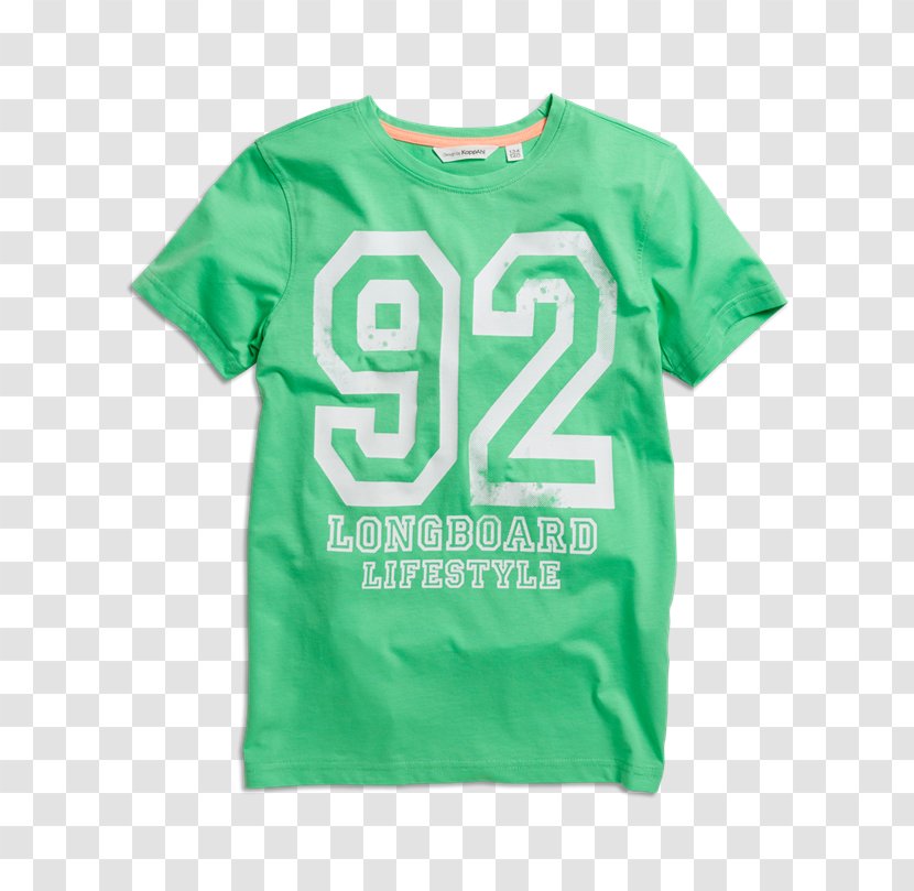 T-shirt Sleeve Green Font - Clothing Transparent PNG