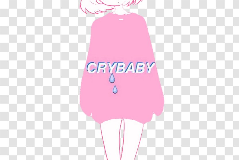 Cry Baby Pink Aesthetics Design Pastel - Watercolor - Tumblr Themes Transparent PNG