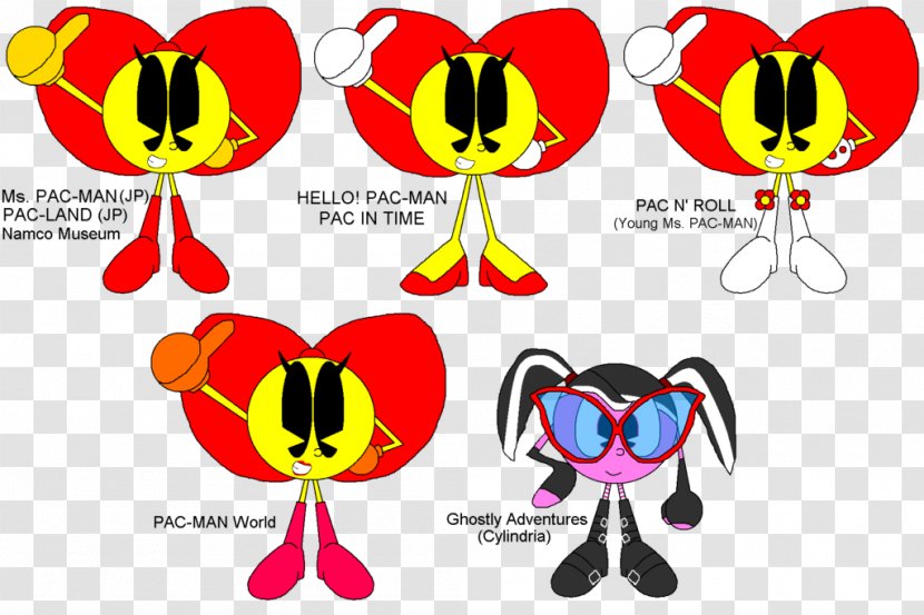 Ms. Pac-Man World 3 Jr. Mr. & Mrs. - Pacman - Namco Transparent PNG